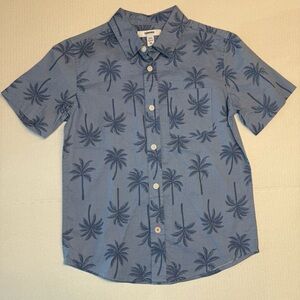 Kids Blue Palm Tree Shirt